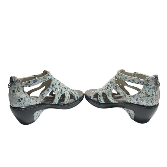 JBU Jambu Northstar Laser Cut Wedge Sandal Ditzy Floral Women Size 9.5 - Picture 9 of 14